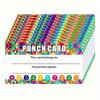 50pcs Punch Cards, My Reward Cards for Student, Home Behavior Incentive, Loyalty Cards Flower Punch Cards