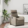 VidaXL Recliner, Chair with Footrest, Seat with Backrest and Armrests Living Room, Modern, Cappuccino 374189