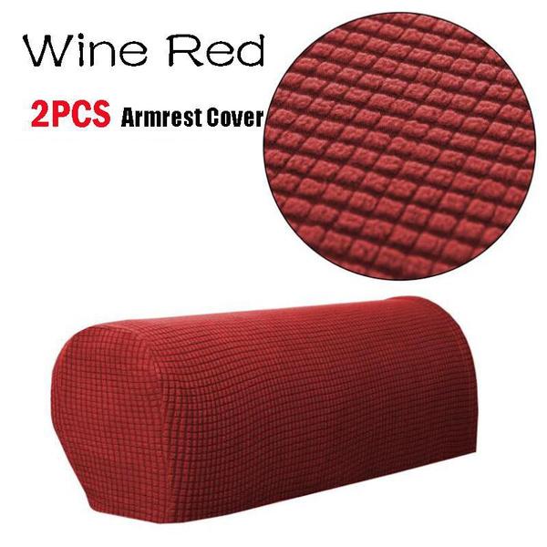 1 пара чехлов для диванов для гостиной, съемные эластичные чехлы для дивана, стула, чехлы для кресел, подлокотник, однотонный чехол для дивана