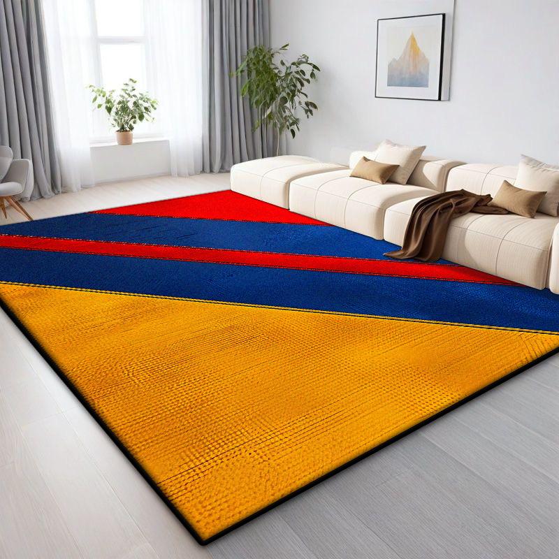 Легкий Роскошный Геометрический Ковер Гостиная Скандинавский Декор Дом Ковры Большой Площади Зона Дивана Спальня Гардеробная Напольные Коврики Нескользящие