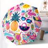1pc Tropical Summer Vibes Automatic Folding Umbrella, Portable & Foldable Design with 8 Ribs, Casual Outdoor Accessory Halloween and Christm