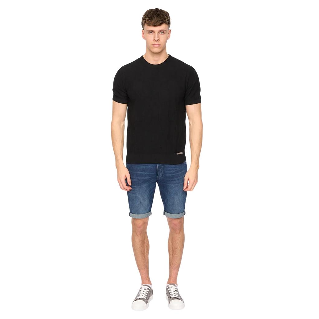 Duck and Cover Mens Littleton Knitted T-Shirt