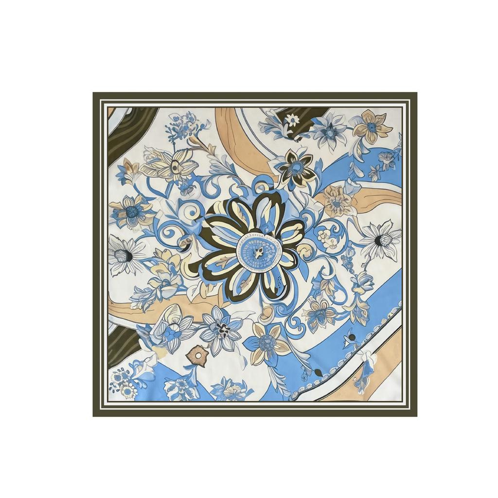 Muse Festival Gifts Silk Scarves Satin Imitation Silk Scarves Small Square Scarves Advanced Sunscreen Neck Thin Small Scarves Wholesale