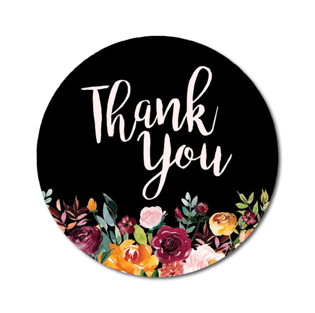 Darling Souvenir ботаническая цветочная рамка 1,6 дюйма фуксия розовая круглая нестандартная благодарность наклейки-45