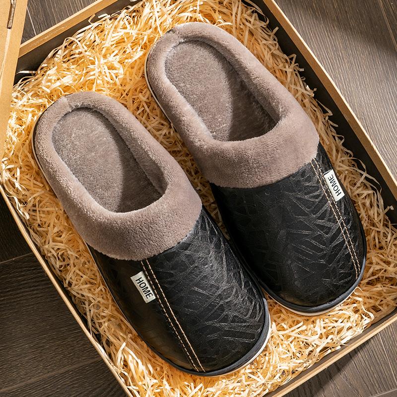 Модные роскошные сандалии, унисекс, тапочки, зимние, теплые, плюшевые, из ПУ кожи, водонепроницаемые, для дома, улицы, обувь для ходьбы, мужские, женские, размеры 36-47