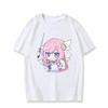 Honkai Impact 3 Kawaii Elysia Fans COS футболка в корейском стиле, японское аниме, футболка унисекс с принтом, летние модные повседневные свободные футболки
