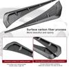 PCS Universal Air Flow Decorative Compatible Fender Sticker ABS Car Fender Side Vents Black Spoiler