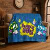 Ретро Мультяшная Игра Bubble Bobble Фланелевое Одеяло Мягкое Теплое Плед для Спальни Гостиной Кровати Поездки Кемпинга Пикника Подарок