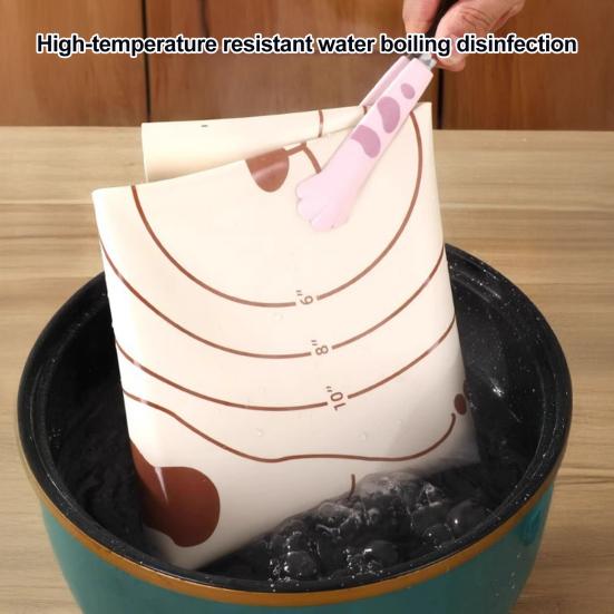 Силиконовый коврик для выпечки, лист, коврик для замешивания теста с разметкой, кухонный коврик для раскатывания, коврик для приготовления печенья, пиццы, мастики