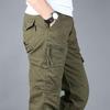 Мужские модные хлопковые рабочие брюки с несколькими карманами для улицы: Весна/Осень, Свободный крой, Прямые брюки, Большой размер, для альпинизма и повседневной носки.