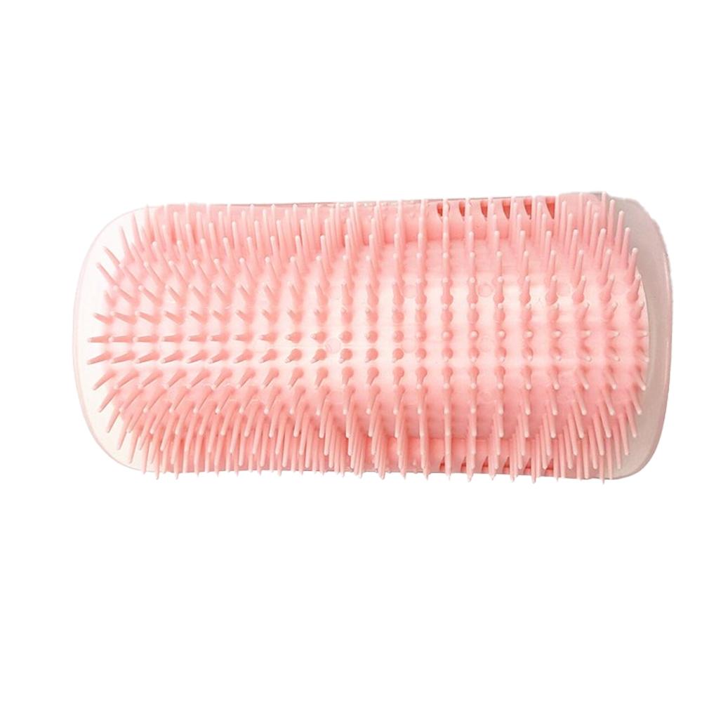 Товары для груминга кошек с кошачьей мятой Большой размер Угловое крепление Фиксированные аксессуары для питомцев Пластиковая массажная щетка Домашнее удаление