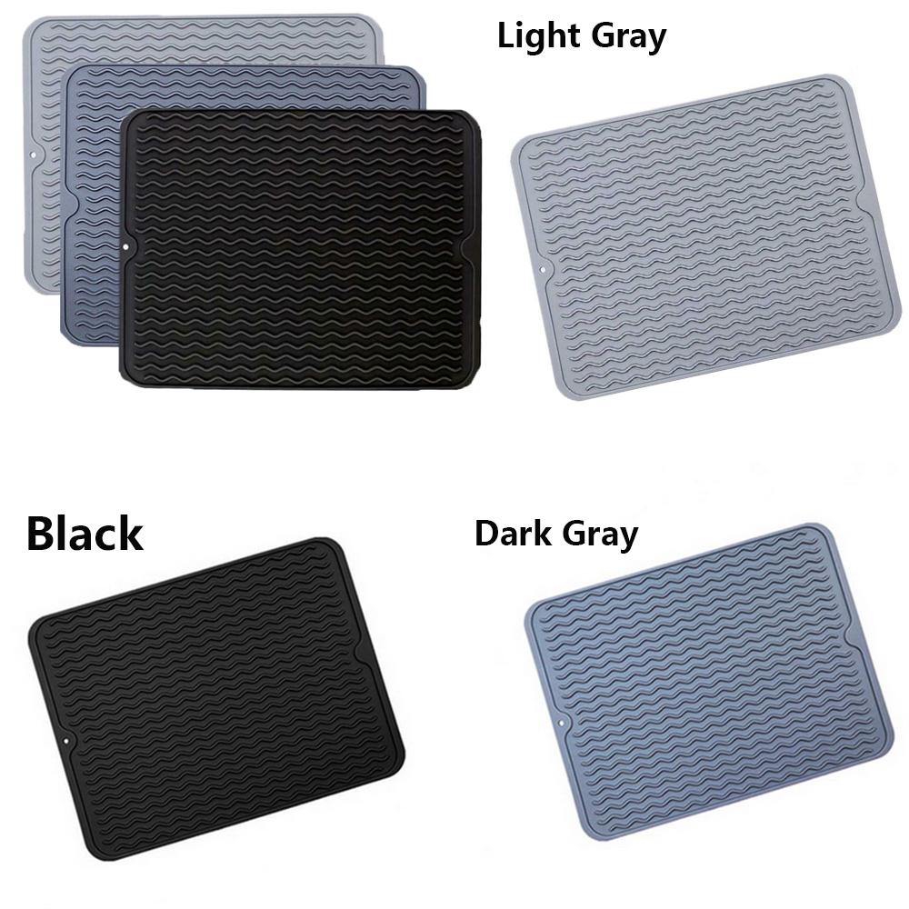 Kitchen Wave Non-slip Draining Pad Silicone Drying Mat Heat Insulation Pad Placemat Table Mat