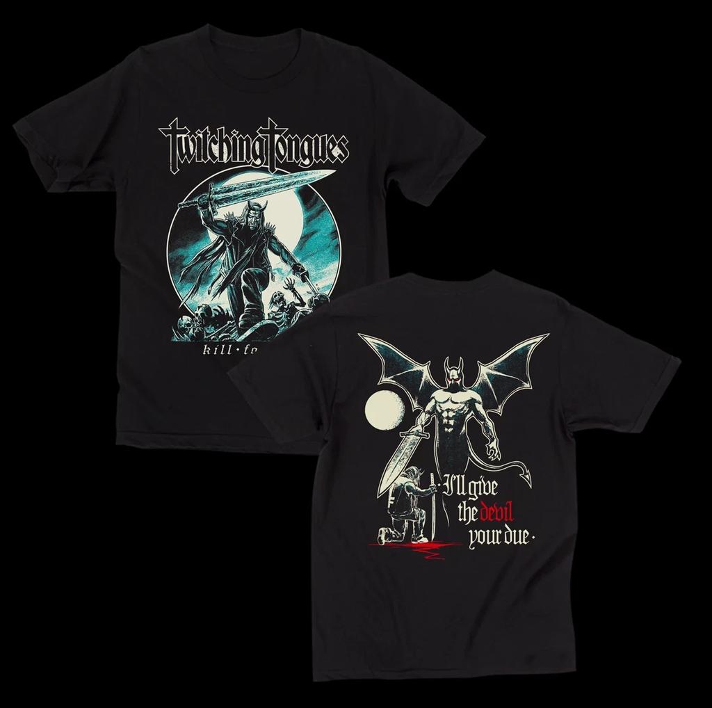 Twitching Tongues группа черная футболка с коротким рукавом Все размеры