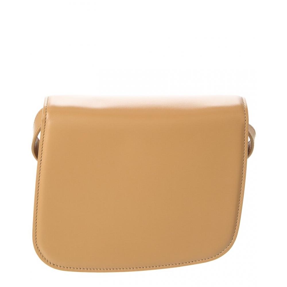 Salvatore Ferragamo Маленькая кожаная сумка через плечо Ferragamo Fiamma коричневого цвета