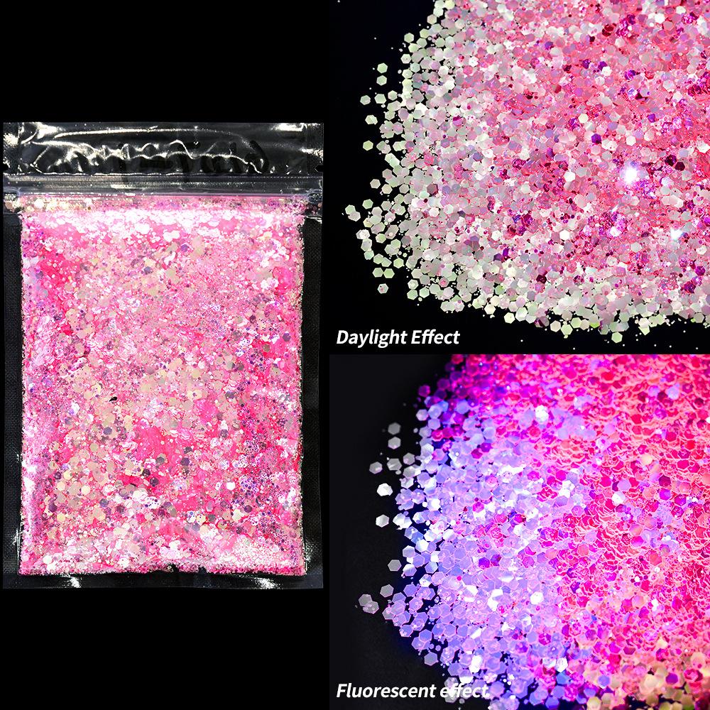 Laser Mixed Glitter Nail Art Decoration Pet Symphony Sweet Ladies Nail Art Decoration Glitter Sequins
