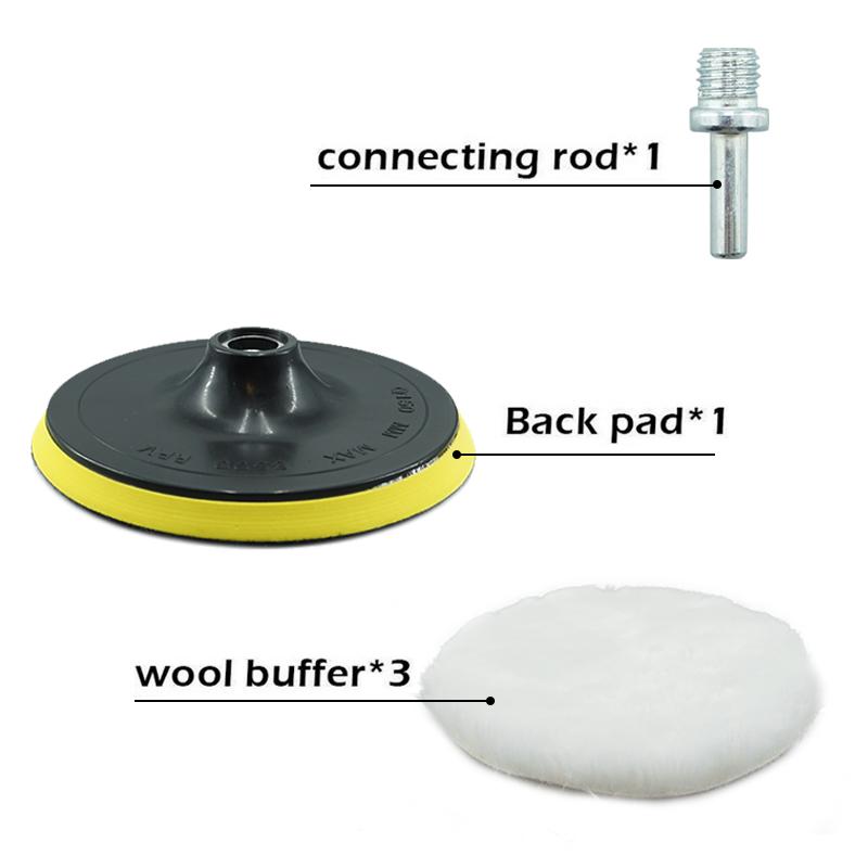 6шт 3/4/5/6/7 дюймовый набор для полировки полировальный диск для полировки автомобиля воском губка диск шерстяной круг уход за лакокрасочным покрытием полировальные диски автомобильный гаджет