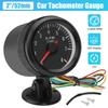 Black Black Shell Gauge Gauge Type RPM Gauge LED Super White Display Car Tachometer Gauge RPM Gauge Universal Fitment