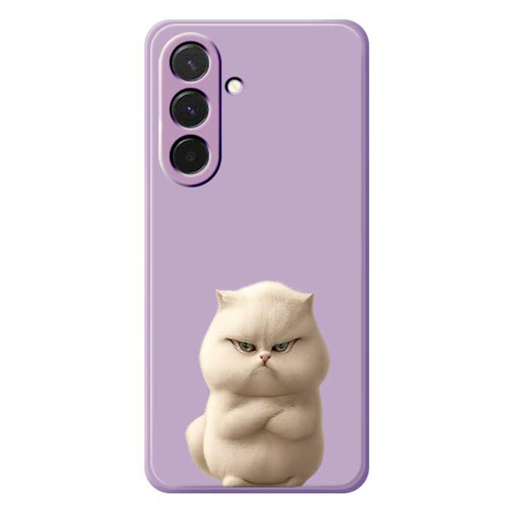 Чехол для Samsung Galaxy A36 5G с принтом «Злой кот», с прямыми краями, из ТПУ, задняя крышка телефона