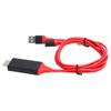 1080p TypeC Кабель для мобильного телефона к интерфейсу HD Multimedia USB-адаптер для IOs Android(красный )