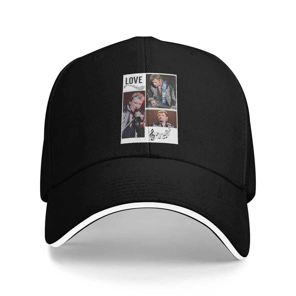 Johnny Hallyday Baseball Cap Adult French Singer Rock Music Adjustable Dad Hat for Unisex WoUnisex Sports Snapback Hats