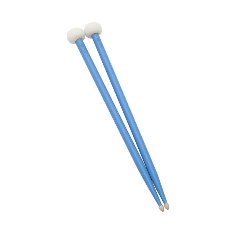 1 пара красочных барабанных палочек для литавр с фетровой головкой, барабанные палочки, ударный инструмент, практика игры