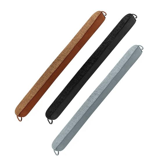 Triangle Door Drafts Stopper Weighted Under-Door Snake with Loop Light Wind Cold Air Noise Blocking Soundproof Door Bottom Seal