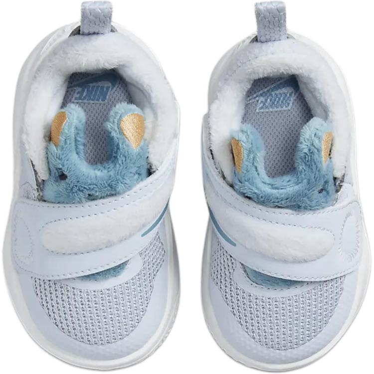 Nike Team Hustle D 11 Slip Resistant Abrasion Resistant Low top Toddler Shoes Light Blue Infant And Toddler FZ1247-001
