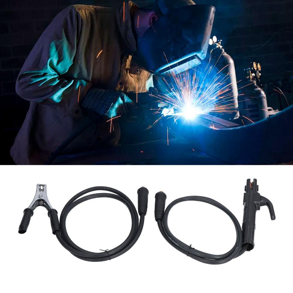 2pcs 200A Welding Ground Clamp 1.5m Welding Electrode Holder Set Earth Clamp Set Workshop
