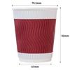 Deli Double-Layer Anti-Scald Paper Coffee Cups