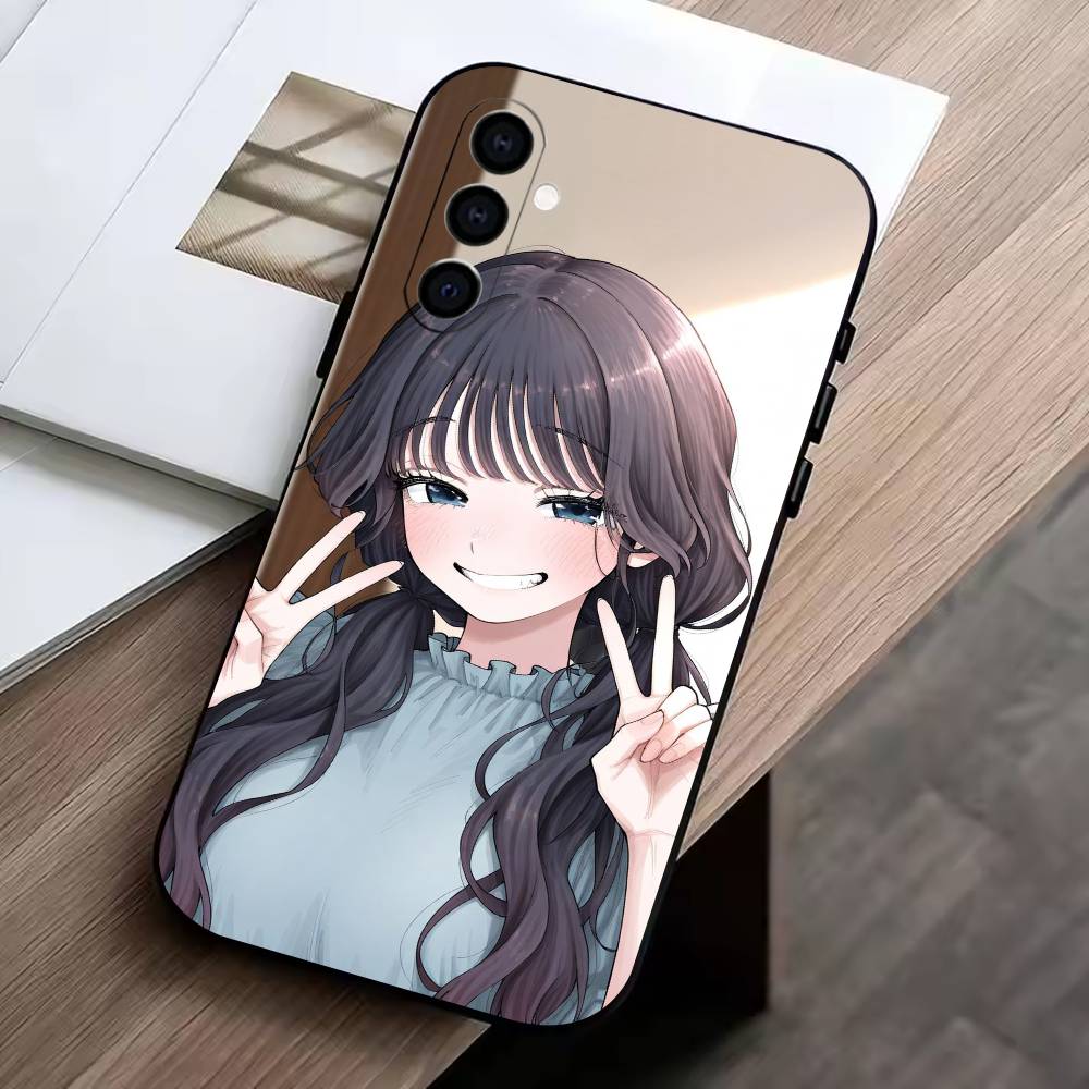 Kaoruko W-Waguri Чехол для телефона для Samsung Galaxy A73, A72, A71, A70, A53, A52, A51, Другие Мягкий черный чехол