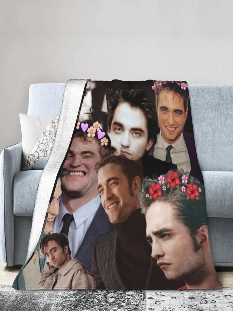 Robert Pattinson Plush Blanket from The Twilight Saga Movie Edward Creative Throw for Bed Sofa Couch xcm