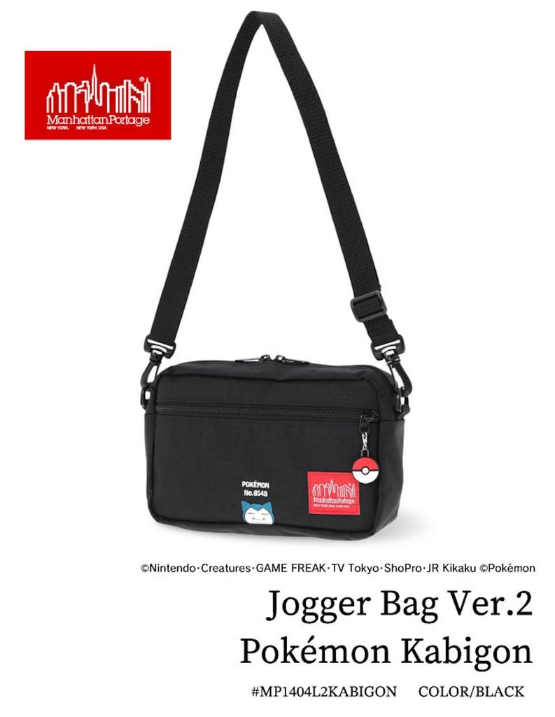 Genuine Product Shoulder Bag Jogger Bag Pokemon Kabigon Black [Manhattan Portage] [Official] Ver.2