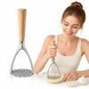 Non-Stick Coating Potato Ricer Wooden Handle Food Smasher  Baby Food Preparation