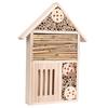 Garden Outdoor Wooden Insect Bee House Wood Bug Room Shelter Nesting Box Decoration