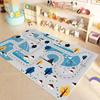Детский коврик с мультяшными персонажами для детской комнаты - мягкий, противоскользящий, моющийся коврик для ползания - игровой коврик для малышей, для спальни, прикроватной тумбочки, домашнего декора