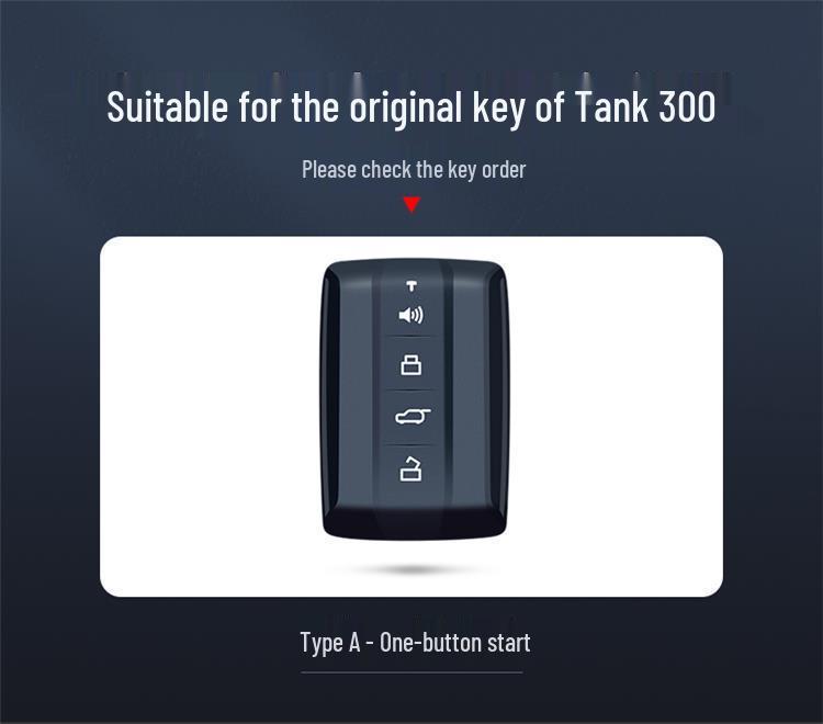 Tank 300/500 Key Case 2021 with New Logo - WEY Car Shell Modification
