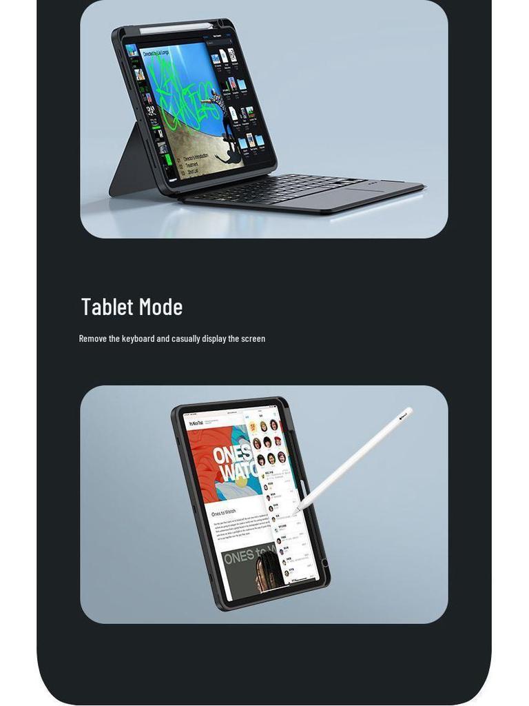Магнитный чехол-клавиатура Magic Keyboard для Apple iPad Air 10/11/13, Bluetooth с тачпадом, 12.9