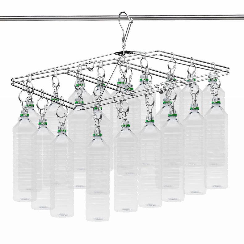 Вешалка для одежды с несколькими зажимами, складная и утолщенная, 24/40/52, с зажимом для носков, ветрозащитная вешалка для одежды