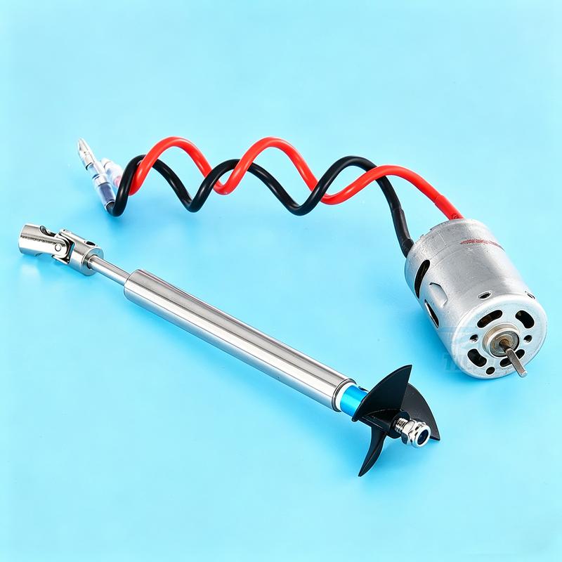 RC Boat 380 Motor with Shaft+Propeller Kit Shaft Assembly Spare Parts for DIY RC Electric Boat Length L8/10/13/15/20/25/30/35cm