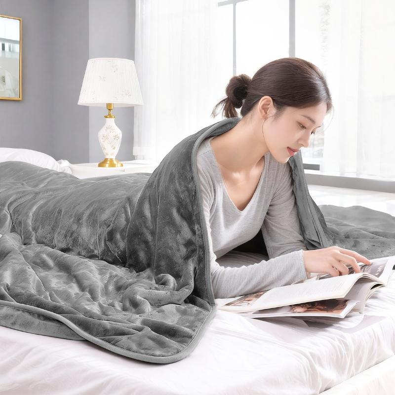 180x130cm Electric Blankets Flannel Warm Body Heating Blanket Intelligent 6-speed Temperature Control Thin Blanket Multi Purpose Sofa Bed Thin Quilt