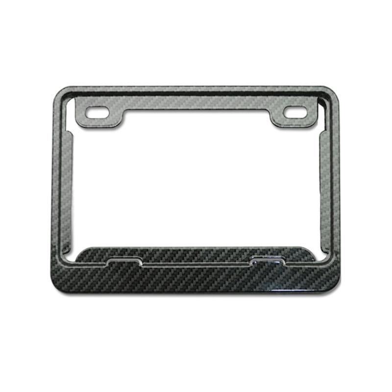 Aluminum License Plate Frame Motorcycle License Plate Holder for Front & Rear 2 Holes Universal