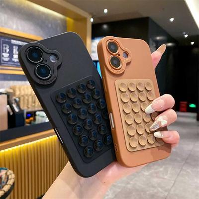 Роскошный силиконовый чехол с подушкой безопасности на присоске для iPhone 16 15 14 13 12 11 Pro Max X XS XR XS Max 8 7 Plus, мягкий силиконовый противоударный чехол
