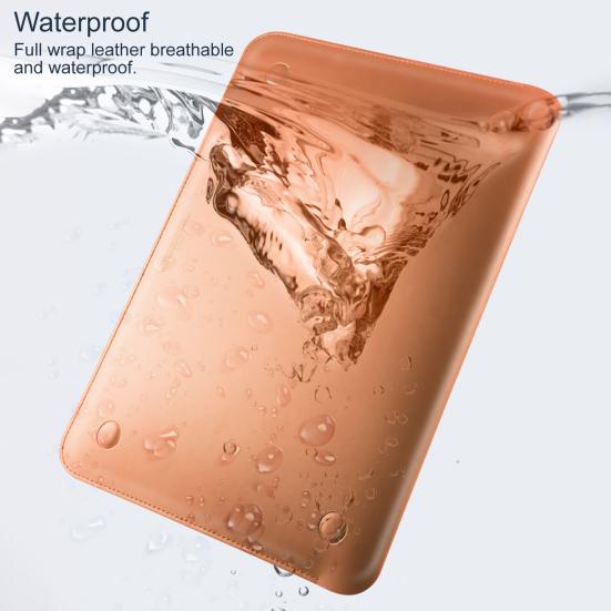 Чехол для ноутбука 16 дюймов, тонкий, на магнитной застежке, однотонный, многофункциональный, универсальный коврик для мыши, водонепроницаемый чехол для ноутбука из искусственной кожи для MacBook