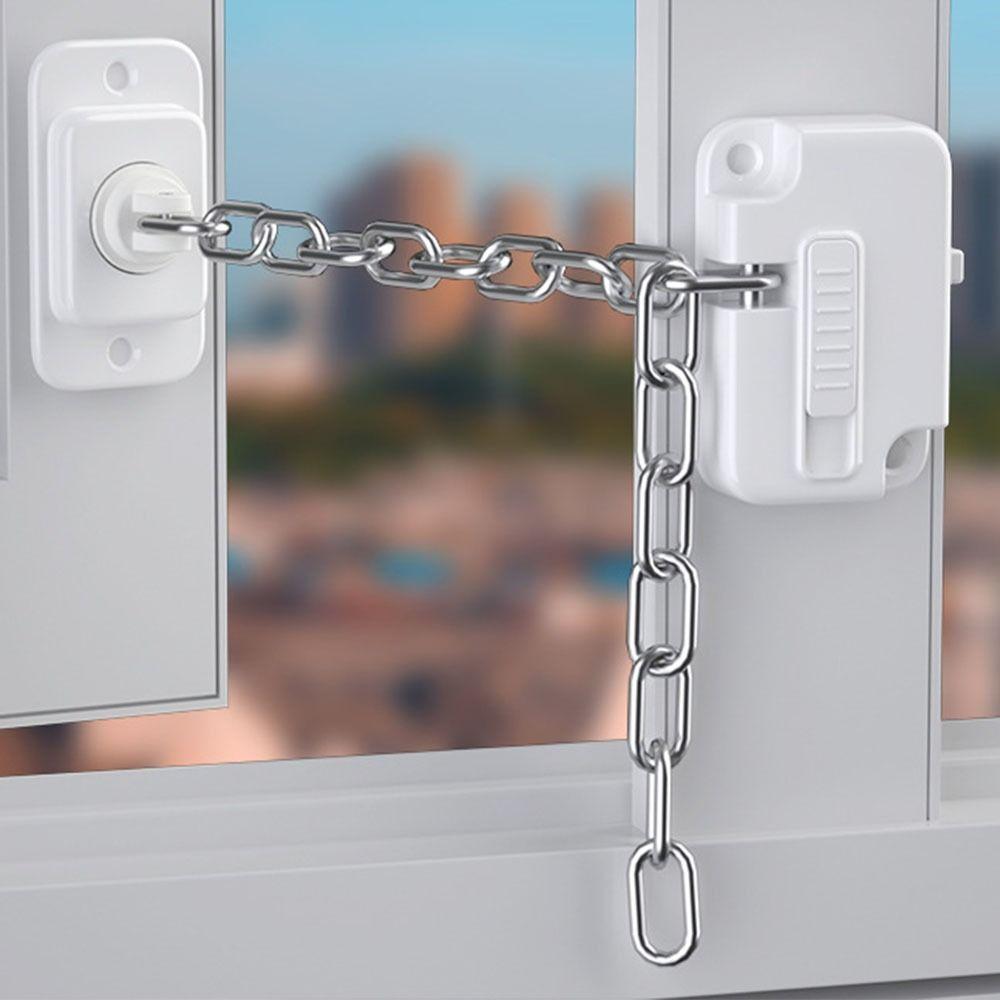 ABS Child Safety Window Chain Non-marking Adhesive Reliable Mobile Door