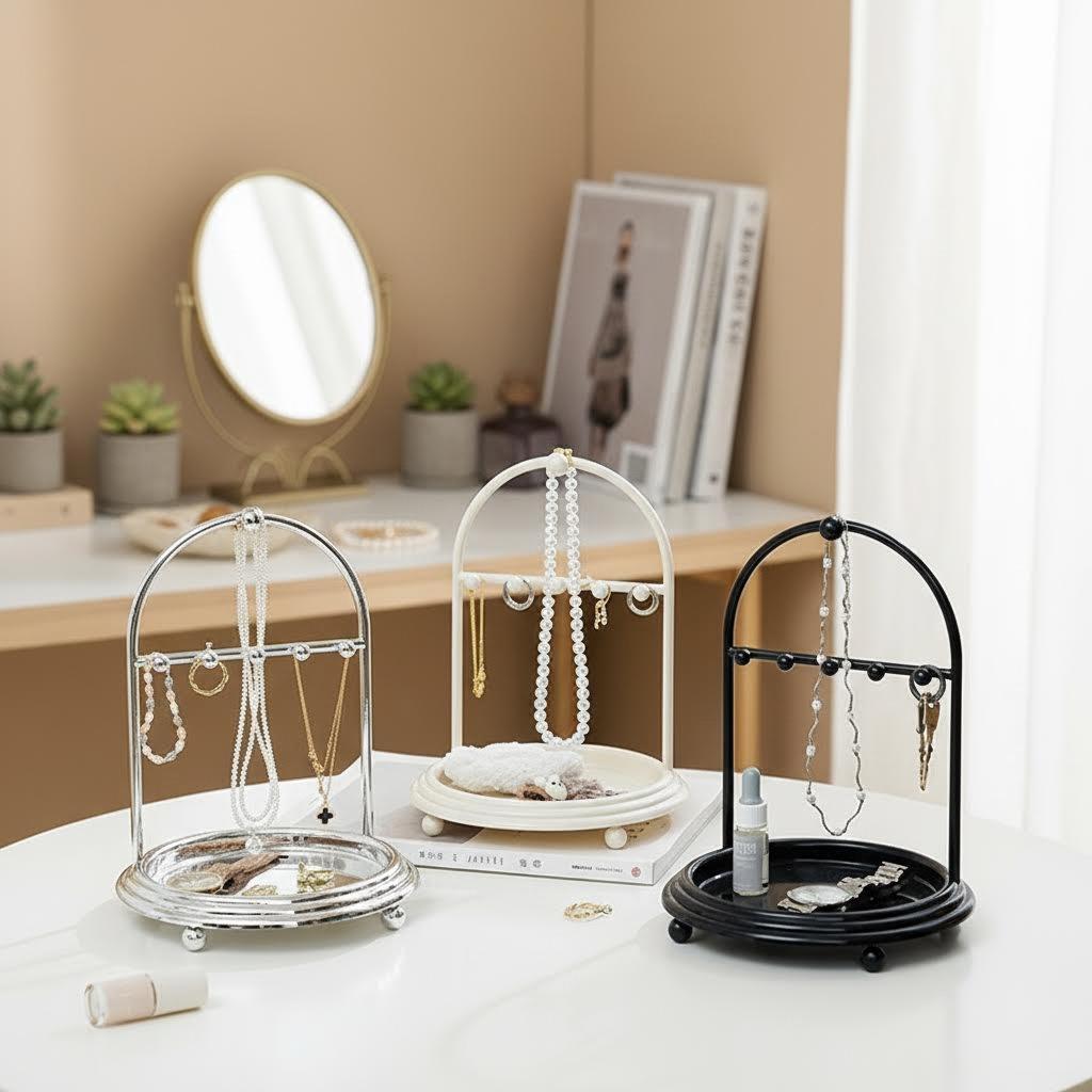 Jewelry Rack European and American Style Necklace Earrings Rings Jewelry Storage Rack Jewelry Display Creative Home Decor