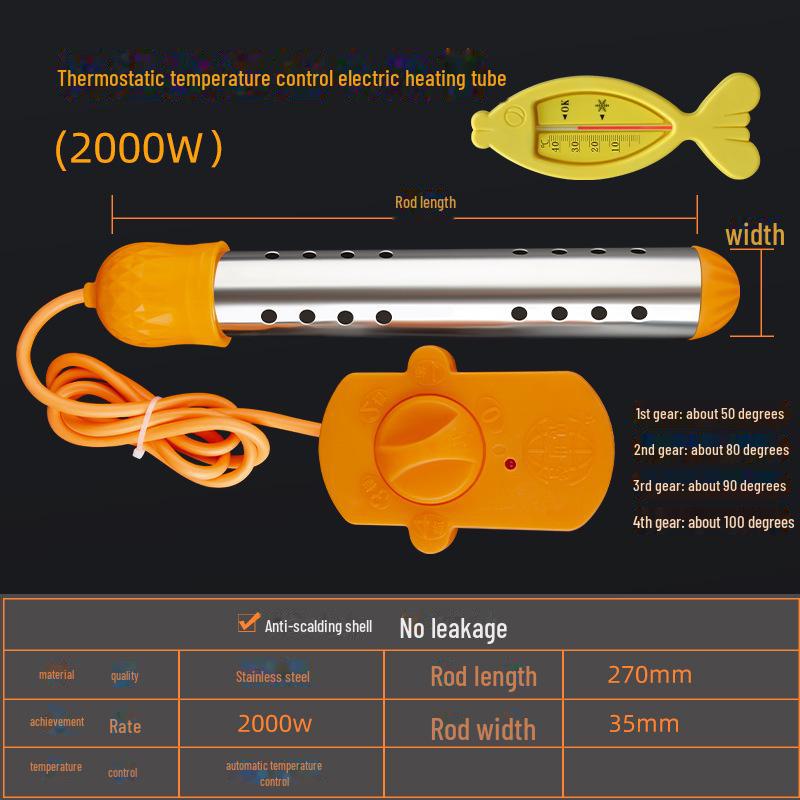 Электрический водонагреватель Quick Heat Auto-Off Anti-Scald для ванн