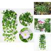 Lifelike Hanging Basket Artificial Flower Morning Glory Vine For Stunning Home Wall Decor