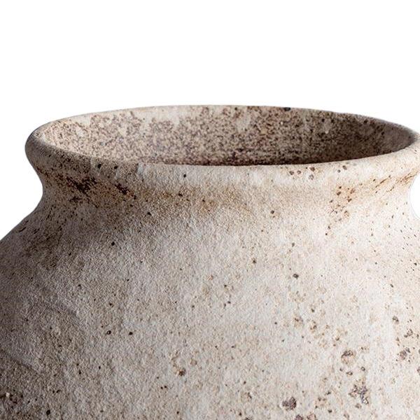 Керамическая ваза Jingdezhen в стиле Ваби-Саби - Ретро-сосуд из грубой керамики, центральный элемент