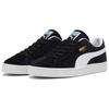 Puma Замшевые классические женские кроссовки Черно-белые 400775-01