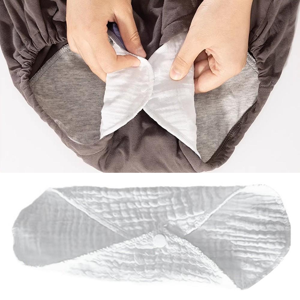 Cotton Adult Diaper Washable Period Panty Liners Durable Monthly Absorbent Menstrual